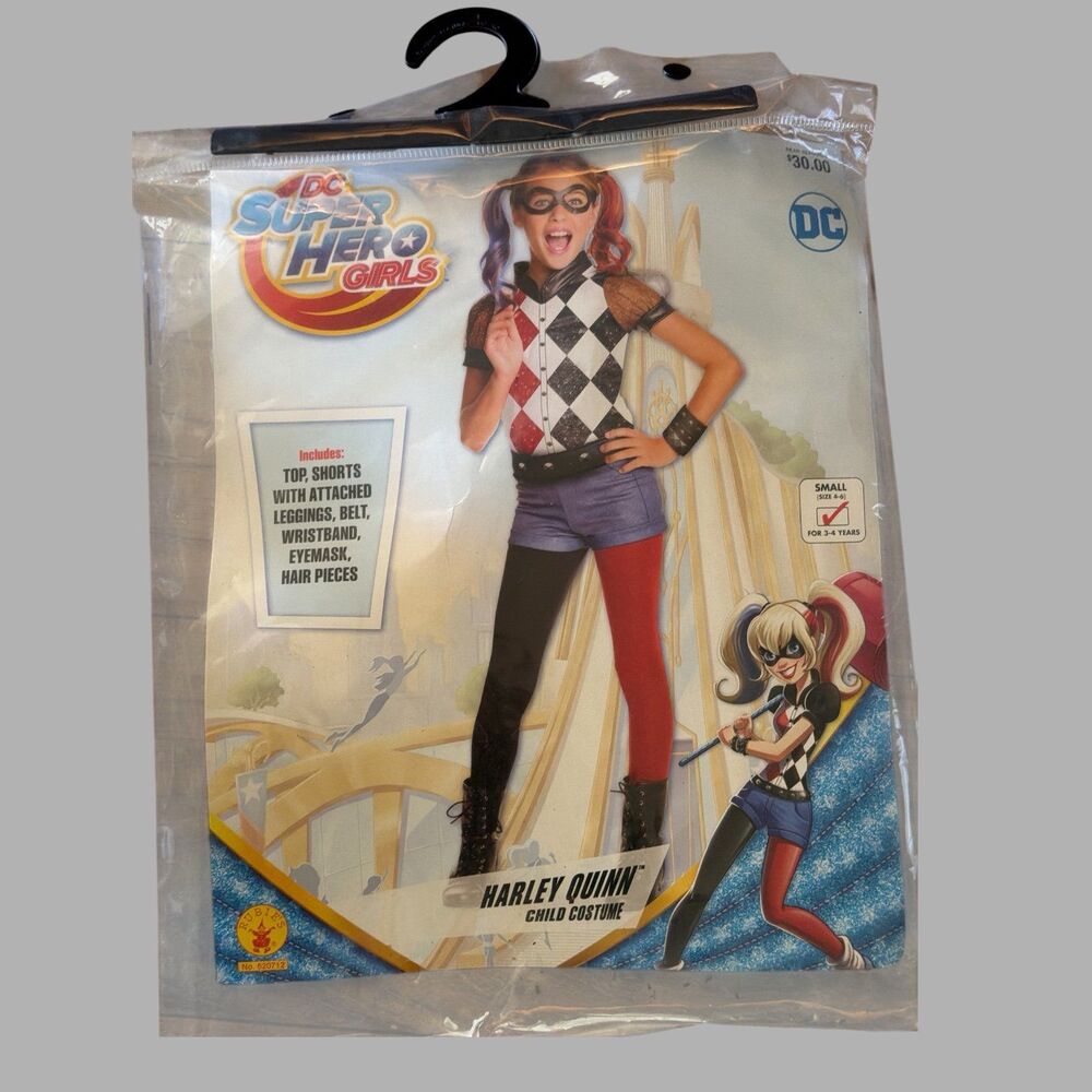 Rubies DC Superhero Harley Quinn Halloween Costume Girls Child Small & Mallet